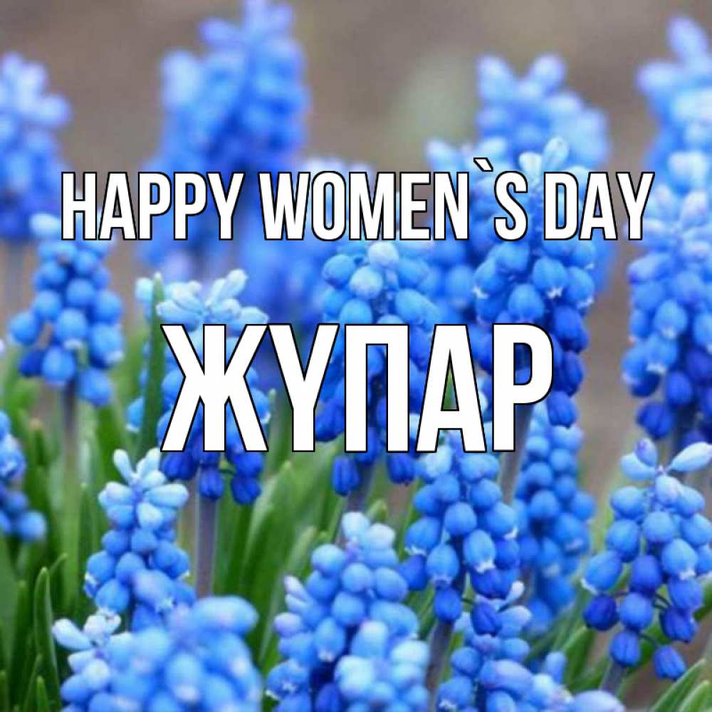 Greetings card с именем, ЖҮПАР happy women`s day Поздравительная открытка для женщин с цветами на праздничную дату Greetings with text for free download 